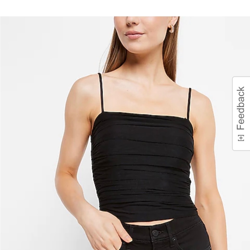 Express mesh cropped cami size XL